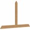 Ekena Millwork Portland Timber Gable Bracket, Western Red Cedar, 84"W x 53"H x 1 1/2"D x 5 1/2"F, 15/12 Pitch GBW084X53X0206POR00SWR - alternate 5